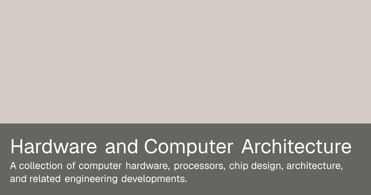 Hardware and Computer Architecture | Makeroom